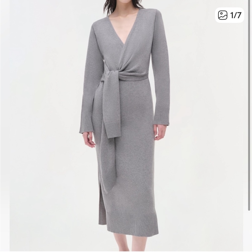 Jonathan Simkhai Heather Gray Knit Dress